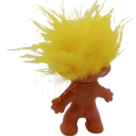 Vintage Troll Doll Uneeda Yellow Hair Collectible AS IS Toy Figurine Figure - Picture 2 of 15